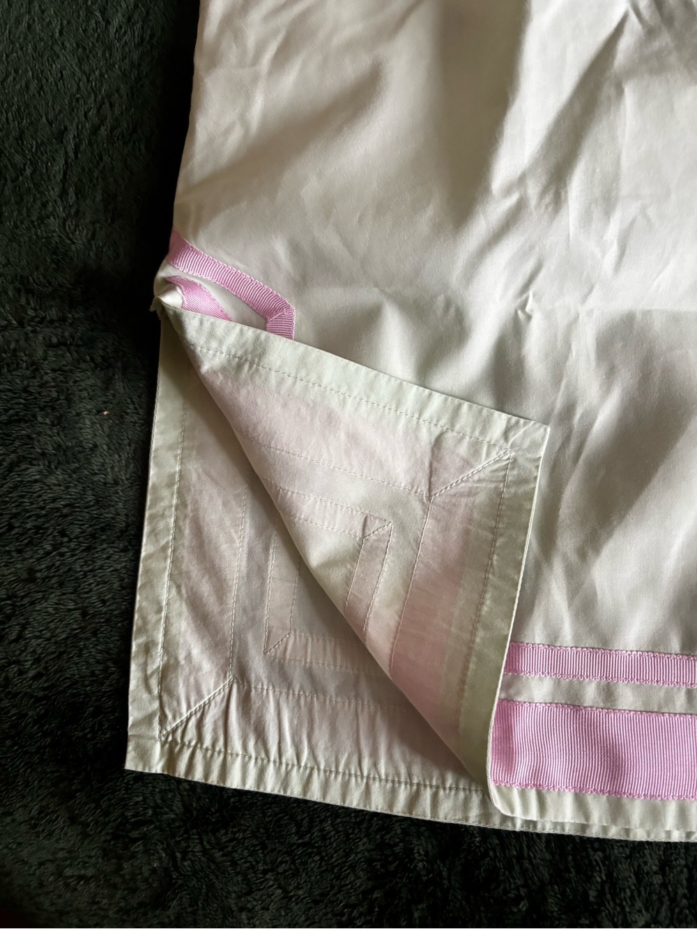 NICOBLU Capri Tunic in Ambrosia Green and Blush Pink Trim - Picture 6 of 7